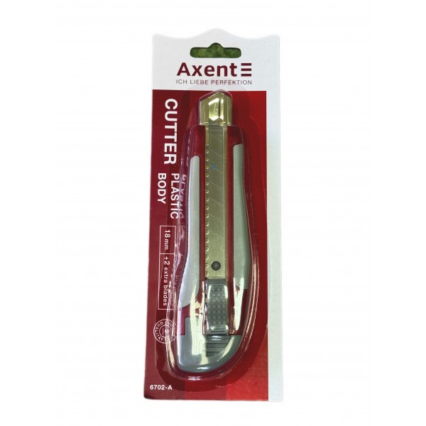 Ніж канцелярский 18mm Axent Pro + 2 Леза