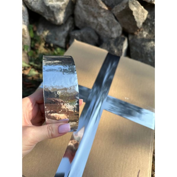 Скотч с металлизированным покрытием 200 метров, 45 мкм