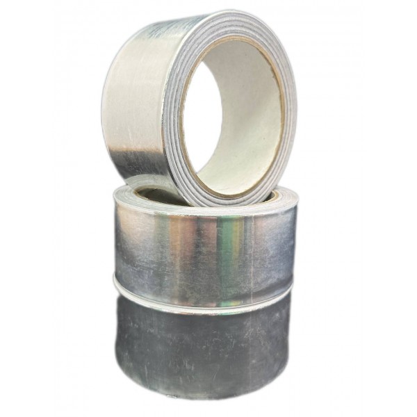 Алюминиевая клейкая лента 20 метров, ширина 48 мм, 150 мкм Алюминиевая клейкая лента 20 метров, ширина 48 мм, 150 мкм