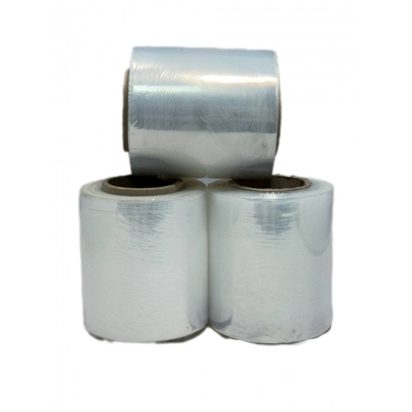 Стрейч плівка прозора ширина 100 мм, вага 0,4 кг, 17 мкм